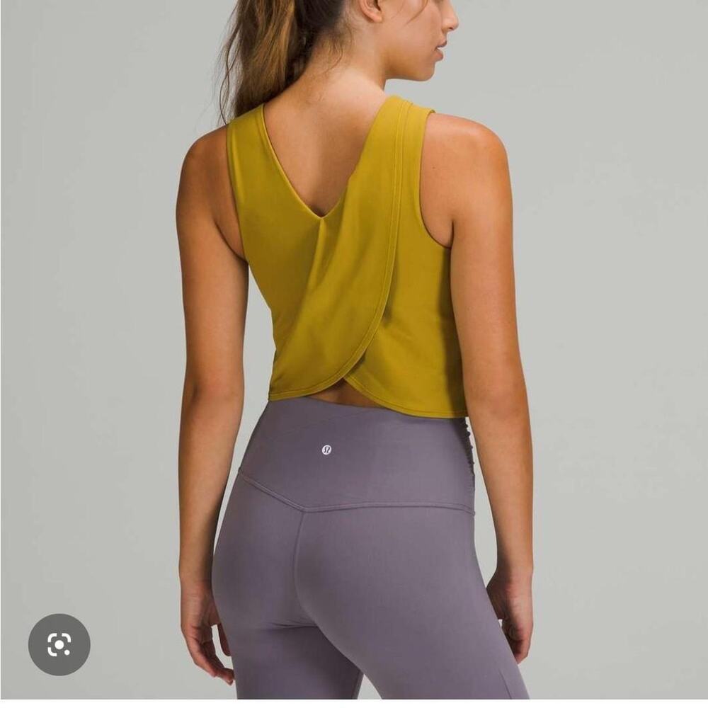 Lululemon nulu twist back yoga tank top 2 Lululemon crop top